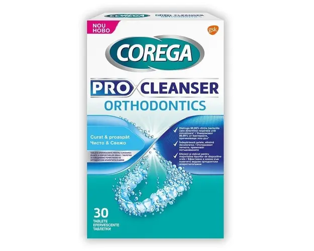 Corega ProCleanser Orthodontics, 30 tablete