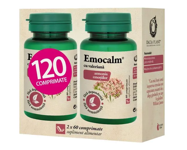 Dacia Plant Emocalm cu valeriana 60 cpr. 1+1