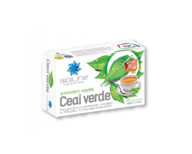 BioSunLine Ceai Verde 500 mg, 30 comprimate