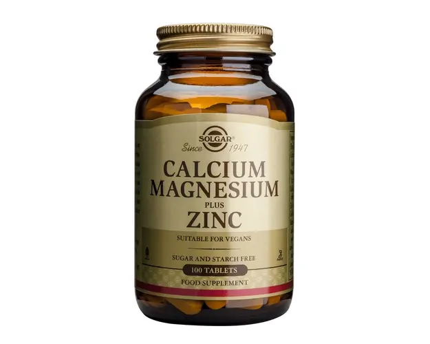 Calcium Magnesium + Zinc, 100 tablete Solgar
