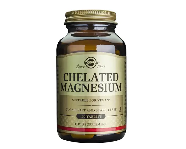 Chelated Magnesium, 100 comprimate Solgar
