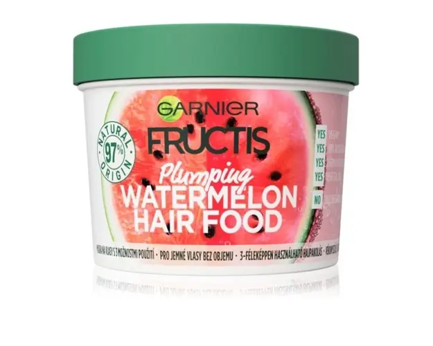 Garnier Fructis Hair Food Pepene Verde Masca pentru par fin, 390ml