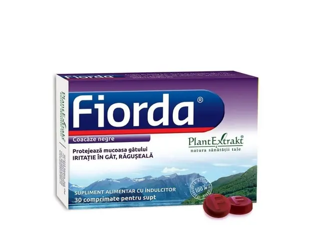 Fiorda coacaze negre, 30 comprimate supt