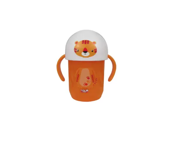 Primii Pasi JP1104 - Cana cu manere, pinguin-tigru-maimuta-pui, anticurgere, 6L+