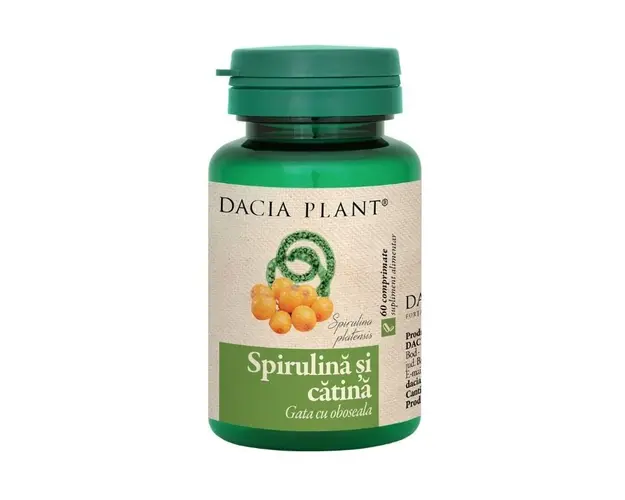 Spirulina si catina, 60 capsule, Dacia Plant
