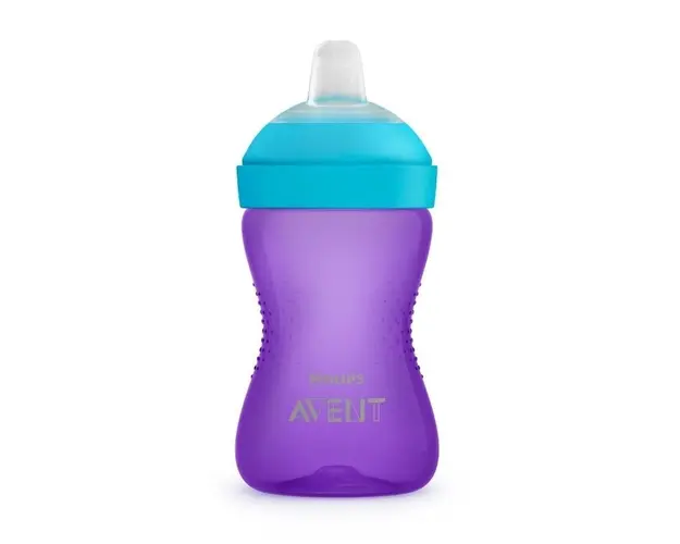Avent Cana cu tetina moale rezistenta la muscaturi +9luni fete, 300ml SCF802/02