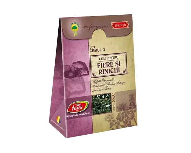Ceaiul G, Ceai pentru fiere si rinichi, Ret Farago, 50 g, Fares