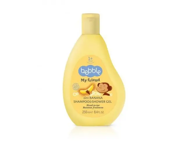 Bebble My friend Sampon si gel 2 in 1 Banana, 250 ml