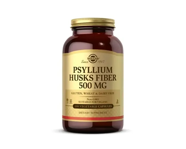 Psyllium Husks Fibre 500mg, 200 capsule, Solgar