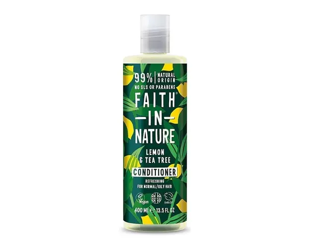 Faith in Nature Balsam natural revigorant cu lamaie si tea tree, 400 ml
