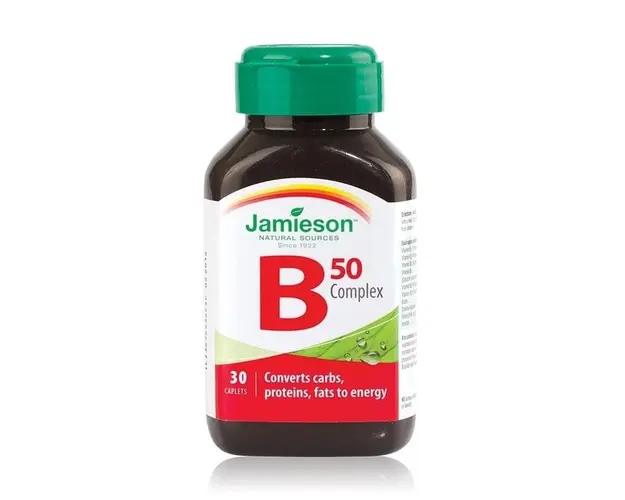 Jamieson Complex de vitamina B 50 mg, 30 comprimate