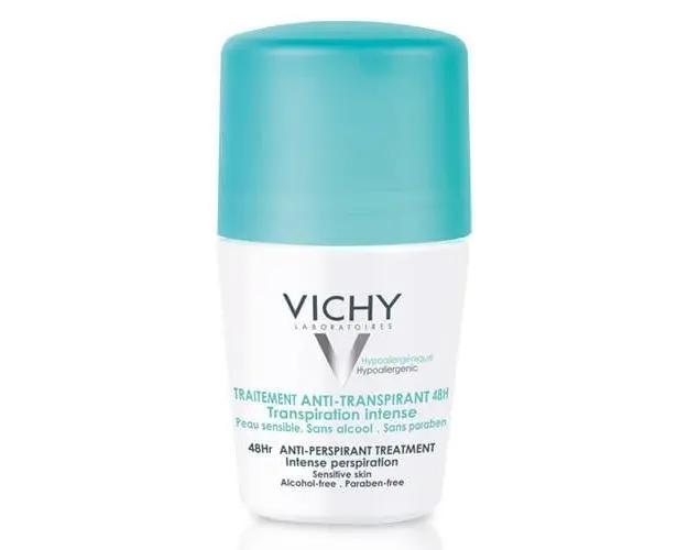 Vichy Deodorant Roll-on antiperspirant eficient 48h cu parfum, 50ml