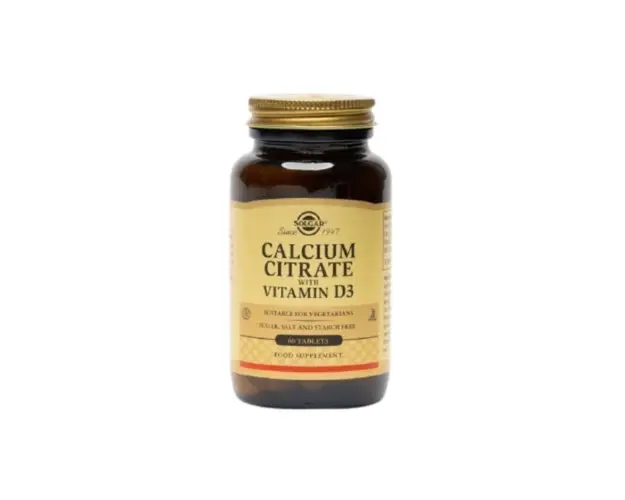 Solgar Calcium Citrate 250mg + Vitamin D3, 60 capsule