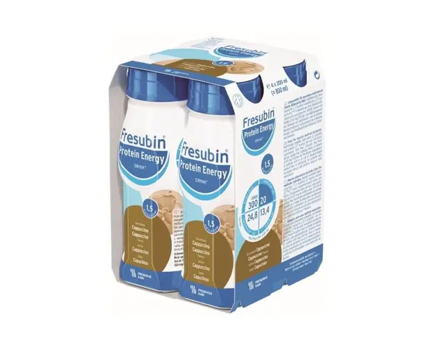 Fresubin Protein Energy Drink cappuccino, 4 flacoane EasyBottle, 200ml
