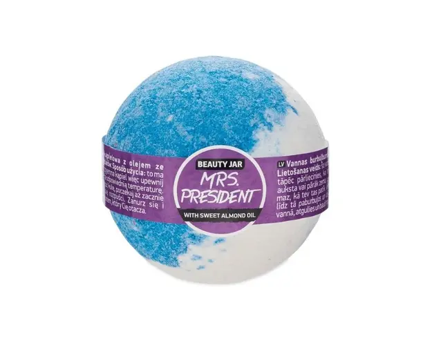 Beauty Jar Bila de baie efervescenta cu ulei de migdale dulci, Mrs. President, 150g