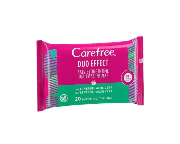 Carefree Servetele intime aloe, 20 servetele
