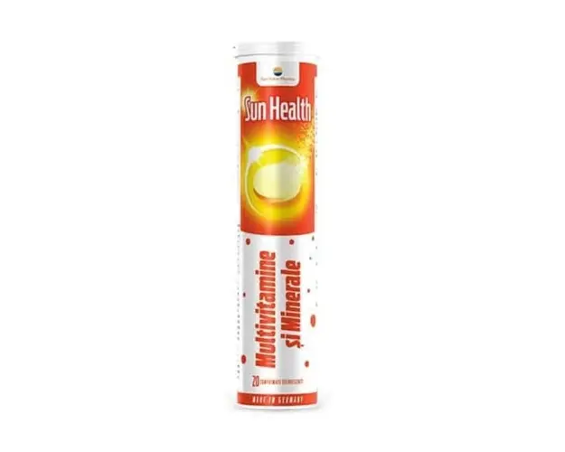 Multivitamine + Minerale Sun Health, 20 comprimate efervescente