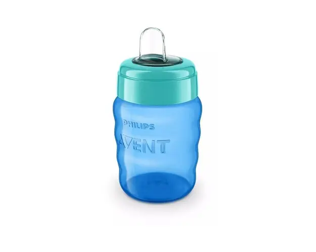 Avent SCF553/05, Cana cu tetina de formare 9luni+, Albastru, 260ml 
