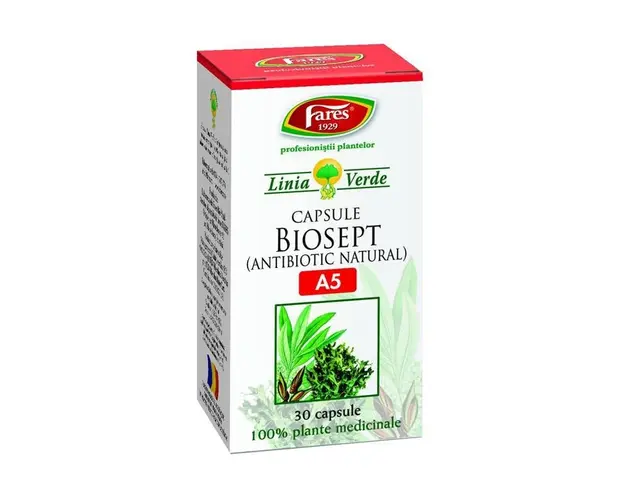 Biosept, A5, 30 capsule, Fares