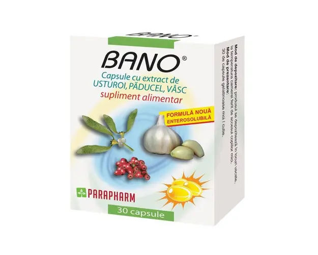 Capsule bano cu usturoi,paducel,vasc x 30cps TRVIT