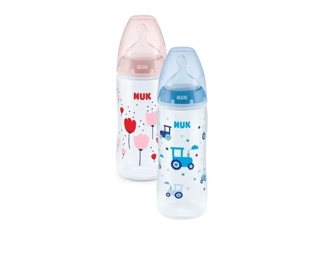 NUK First Choice Biberon cu controlul temperaturii, tetina M, 0-6luni, 300ml