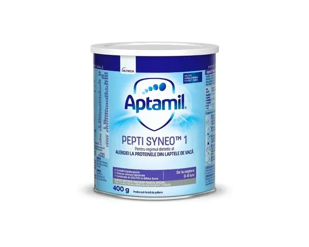Lapte praf Aptamil PEPTI SYNEO 1, 400g, 0-6 luni