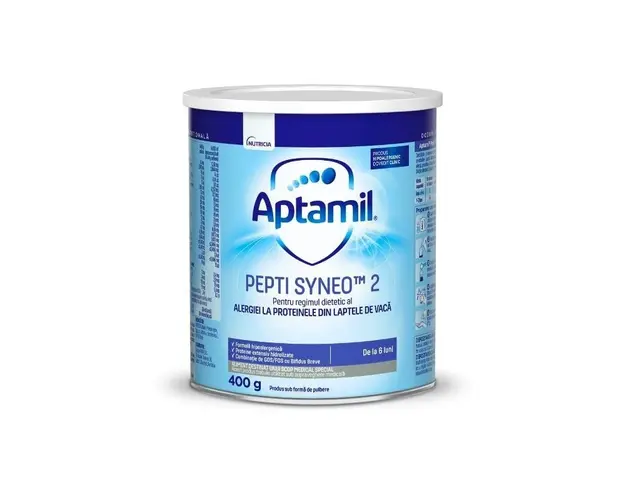 Lapte praf Pepti 2, 6-12 luni, 400 g, Aptamil