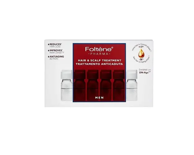 FOLTENE Fiole tratament impotriva caderii parului barbati, 12 fiole