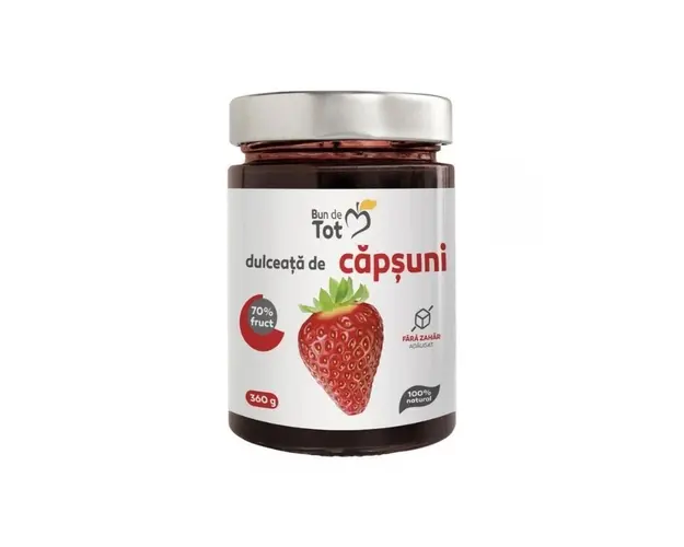 DACIA PLANT Dulceata Capsuni fara zahar, 360g