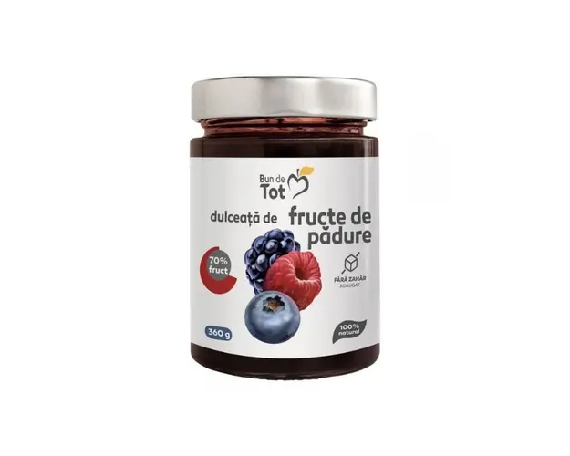 DACIA PLANT Dulceata Fructe de padure fara zahar, 360g