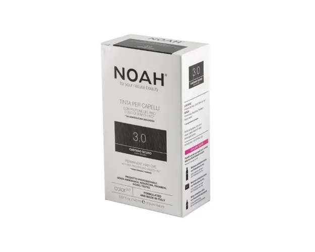 Noah Vopsea de par naturala fara amoniac, Saten inchis (3.0), 140ml