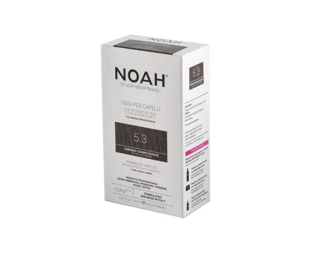 Noah Vopsea de par naturala fara amoniac, Saten auriu deschis (5.3), 140ml