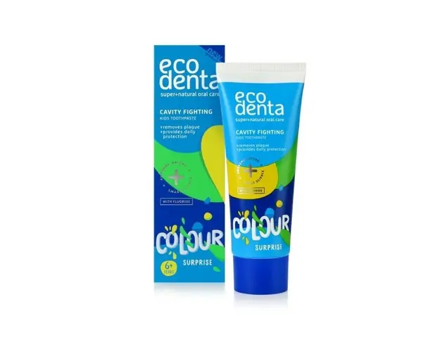 Ecodenta Pasta de dinti pentru copii 6+, Color surprize, 75ml