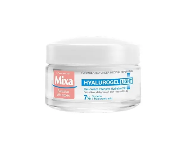 MIXA Hyalurogel Light Gel-crema intens hidratant, ten sensibil, 50ml