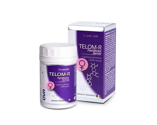 DVR Pharm Telom-R fertilitate femei, 120 capsule