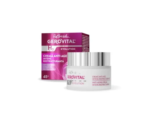 Gerovital H3 Evolution Crema Anti-Age Intens Restructuranta, 50ml