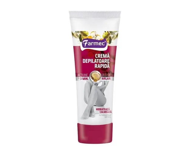 Crema depilatoare rapida cu ulei de argan, 150 ml, Farmec