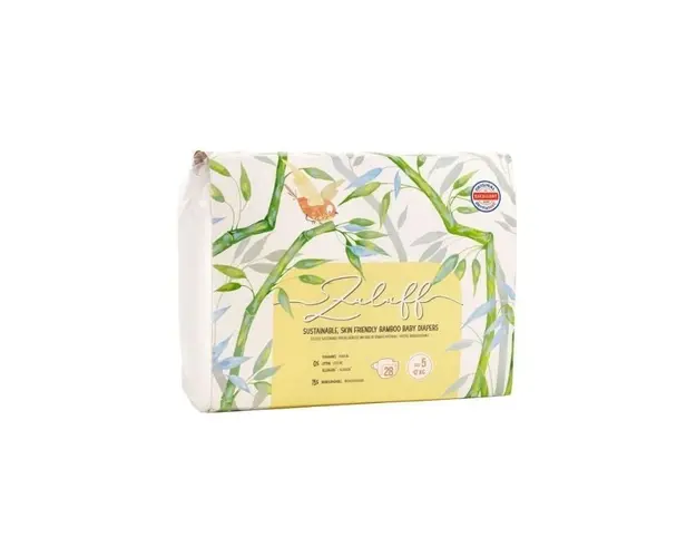 Zuluff scutece din bambus, marimea 5, 12KG, 28 bucati
