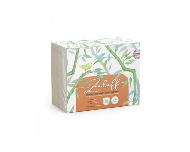Zuluff scutece chilotel din bambus, marimea 4, 9-14KG, 28 bucati