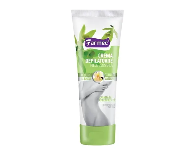 Crema depilatoare vanilie, piele sensibila, 150 ml