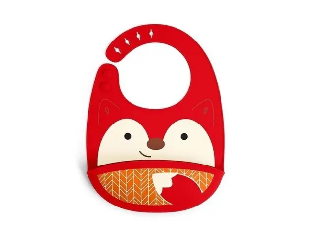 Skip Hop Bavetica din silicon, Vulpe