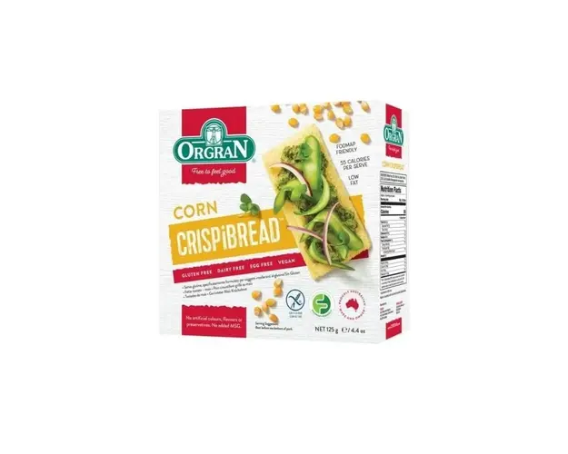 ORGRAN Paine uscata din porumb, 125g