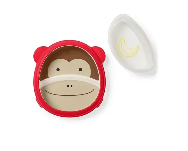 Skip Hop Set farfurie & bol, Maimutica
