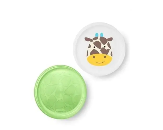 Skip-Hop Set farfurii anti-alunecare, Girafa