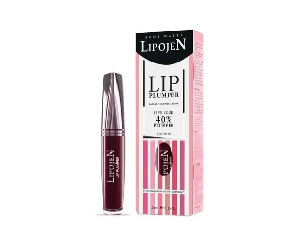 Lipojen Ruj lichid volumizant Deep Berry semi-mat cu colagen nr. 11, 5 ml