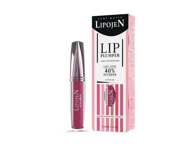 Lipojen Ruj lichid volumizant Pink Love semi-mat cu colagen nr. 5, 5 ml
