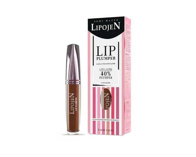 Lipojen Ruj lichid volumizant Hot Chocolate semi-mat cu colagen nr. 3, 5 ml