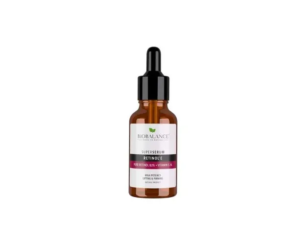 Super Serum Retinol'e Retinol pur 0,3 + Vitamina E2%, 30 ml, Bio Balance 