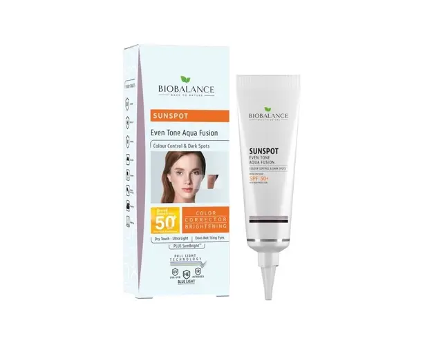 Bio Balance Crema solara uniformizanta, Aqua Fusion, SPF 50+, 40ml