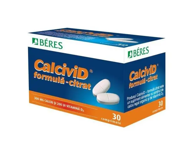 Beres Calcivid citrat, 30 tablete